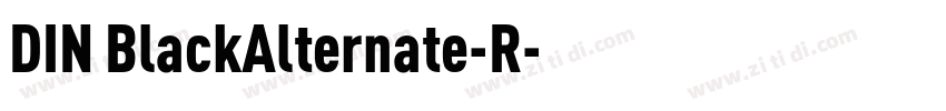 DIN BlackAlternate-R字体转换
